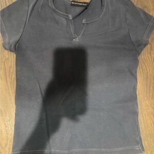 Brandy Melville Navy Crewneck Tee